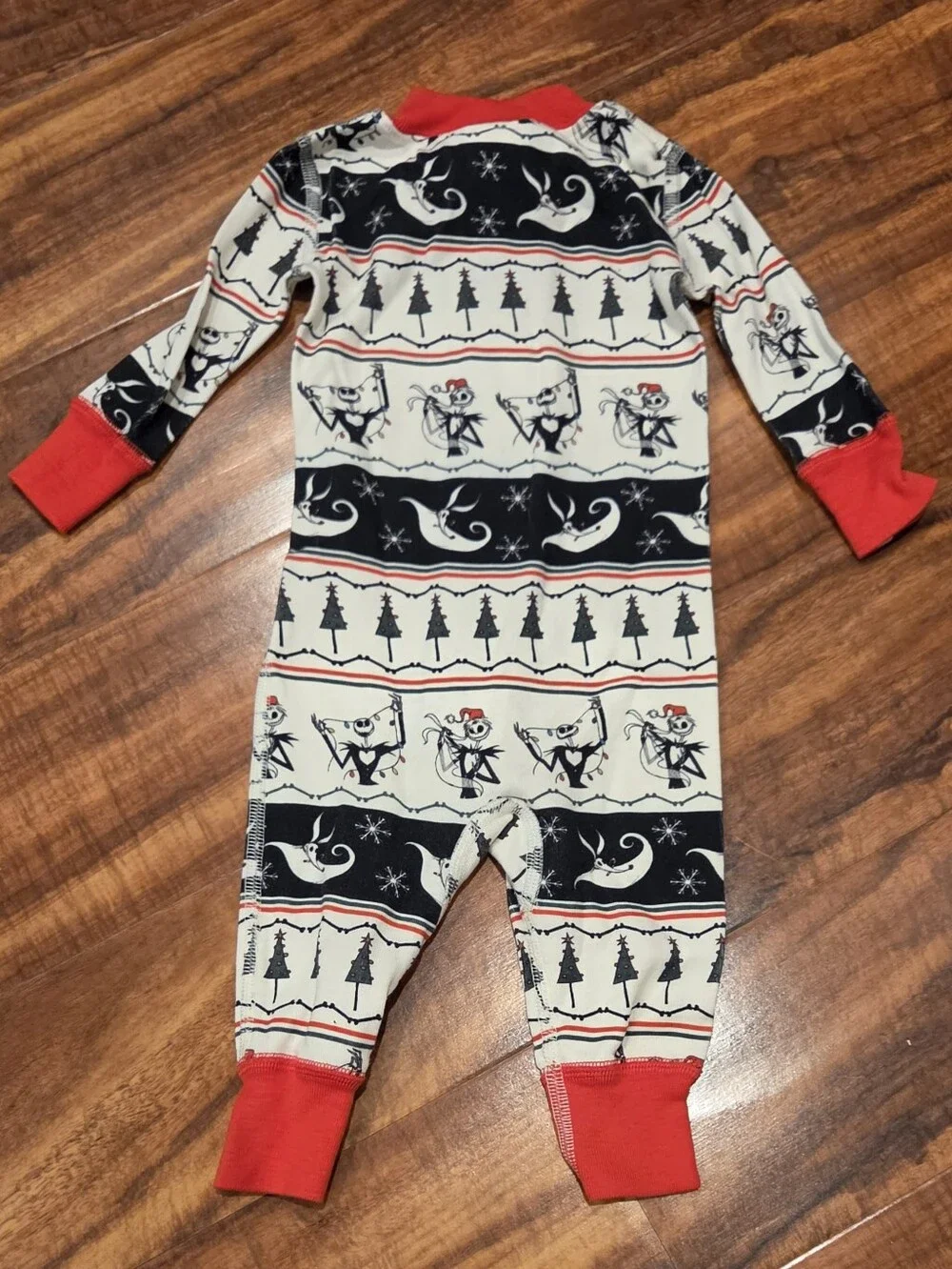 Hanna Andersson 3-6 Months Nightmare  Before Christmas One-piece Pj Romper